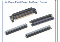 0.5mm Brett zum Leiterplatten-Verbinder, Polyester, Messing, schwarz/Weiß, SMT.