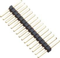 1.0mm 1*15P BAD PA9T schwarze einzelne Pin-Titel-Verbindungsstück-PET-Tasche für PWB-Brett