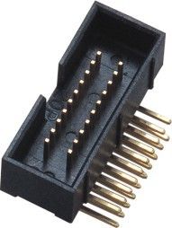 Messinggoldblitz 90° BAD Kasten-Titel-Verbindungsstück 1.27*2.54mm 2*10P PA9T 30%GF UL94V-0