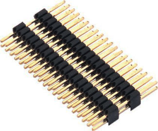 Schwarz-PWB Pin-Verbindungsstück des 1.27mm Pin-Titel-Verbindungsstück-Doppelreihen-Doppelt-Plastikpa9t