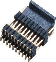 PWB-Brett-Mann-1.27*2.54mm Pin-Titel-Verbindungsstück-Doppelreihen-Doppeltes Plastik-Messing H=2.54 SMTs PA9T