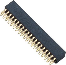 1.27mm weibliche Verbindungsstück-Doppelschienen-Doppelreihen-Titel Titel-H=4.3