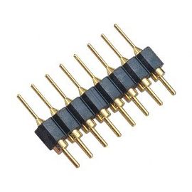 Einzelne Reihe 2,54 des geraden Millimeter Schwarzen ROHS Runde Pin-Titel-H=3.0