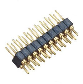 WCON 2,54 Millimeter ringsum gerades PPS Messing-H=3.0 Millimeter L=10.0 Schwarzes ROHS Pin Headers