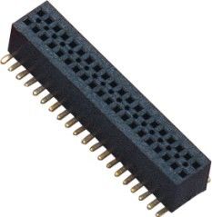 0.8MM weibliche Titel-Verbindungsstück-Doppelt-Reihe SMT LCP BK UL94V-0 H=6.3