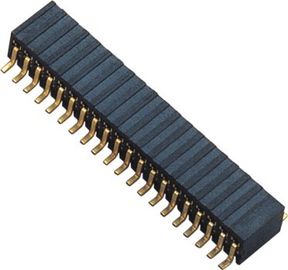 1.27mm weibliches Doppelreihen-Titel-Verbindungsstück SMT PA9T BK H=3.5 G/F