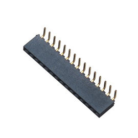 die einzelne Reihe von 2 Neigung verbog gebogenen Stecker der Einsatzbuchsenplastikhöhe 6.35mm