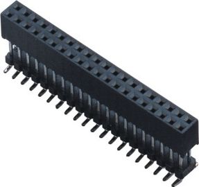 2.0mm Neigungsdoppelt-Reihenverbindungsstück addieren eine Plastik-SMT-Art LCP-Schwarzes ROHS