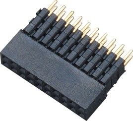 2.0mm Doppelreihen-ADDIEREN weibliches Titel-Verbindungsstück H 6,35 180°DIP Wohnungs-Signalübertragung