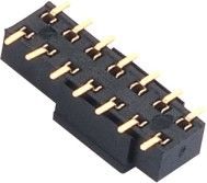 Weibliche PWB-Brett SMT-﹣ 40℃ Reihe des Titel-Verbindungsstücks 2,54 sperrendes doppeltes zu +105℃