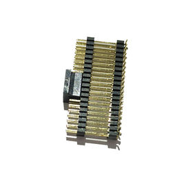 SMT-Art Doppelschwarzes ROHS Pin-Titel-Verbindungsstück-Doppeltes Plasitc reihen-PA9T