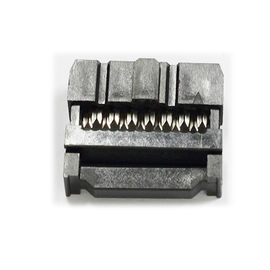 Frühlings-Art WCON 2.54mm IDC Sockel-14P mit Au des Stoß-Sel.1U“/Ni ohne Gummidurchführungsring-Schwarzes