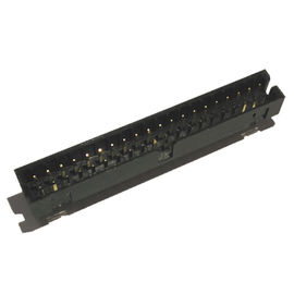 Gerader des PA9T-Schwarz-2,00 Blitz Kasten-Titel-14P H=6.4 Sel.Gold/Sn ROHS