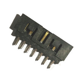 Gerader des PA9T-Schwarz-2,00 Blitz Kasten-Titel-14P H=6.4 Sel.Gold/Sn ROHS