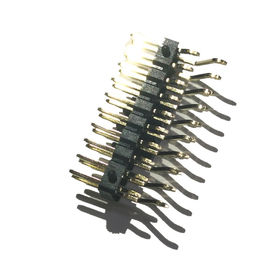 2 Pin-Titel-Verbindungsstück-männliche rechte rechtwinklige/SMT-Art PA9T mit POSTEN/KAPPE