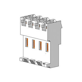 T-" ART 3.96MM OBLATE 4P Kräuselungsart smd Draht, zum des connectorSn zu verschalen überzogen mit geschnittenem PA66 ROHS