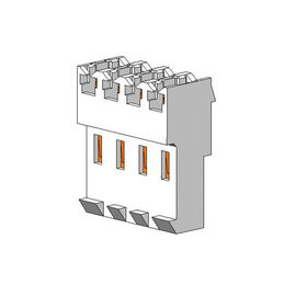 T-" ART 3.96MM OBLATE 4P Kräuselungsart smd Draht, zum des connectorSn zu verschalen überzogen mit geschnittenem PA66 ROHS