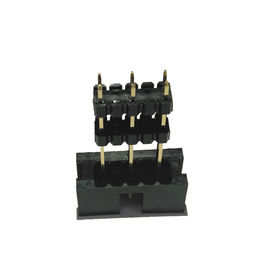 Titel K-3/4/7/8P 10P 2.54Box, addieren gerade Schwarz-Goldblitz des Plastikh=2.5*2 PA9T