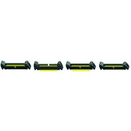 Klinken-Titels 1.27mm 40P PA9T des Schwarz-UL94V-0 des Ejektortitels rechtwinklige kurze Rohrverpackung