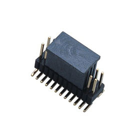 Doppelreihe 90° reihe Pin-Titel-1.27*2.54 rechtwinkliges Doppelbad 50 Schwarzes ROHS Pin-Titels PA9T