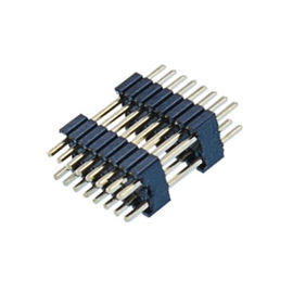 WCON 1.27*2.54mm PWB-Titel-Verbindungsstück-Doppelt-Plastik-180° BAD PA9T Messing H=2.54