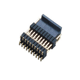 WCON 1.27*2.54mm PWB-Titel-Verbindungsstück-Doppelt-Plastik-180° BAD PA9T Messing H=2.54