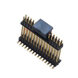 1,27 Millimeter Schwarzes UL94V-0 des BADES H=1.5 PA9T der rechtwinkligen hohen Temperatur Pin-Titels Plastik-
