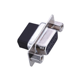 WCON D Shell Connector WCON dünnes HD/R der Frau-9 Pin Brass Sel Aus /Ni Schwarz-