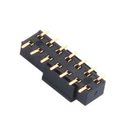 2.0mm weibliches Schwarzphosphor-bronze Lötmittel W=7.3 des Titel-Verbindungsstück-PA9T