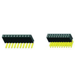 die einzelne Reihe von 2 Neigung verbog gebogenen Stecker der Einsatzbuchsenplastikhöhe 6.35mm