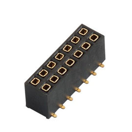 Weibliches Doppelreihen-Titel-Verbindungsstück SMT mit Posten 1.0AMP 1.27mm H=2.0