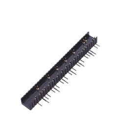 WCON 2,54 Millimeter ringsum gerades PPS Messing-H=3.0 Millimeter L=10.0 Schwarzes ROHS Pin Headers