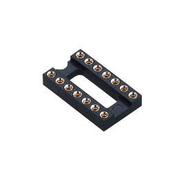 Runder Titel H=3.0, Stift BADES Sockel WCON 2.54mm IC Reihe L=7.43 der Neigung 7,62 schwarzes ROHS