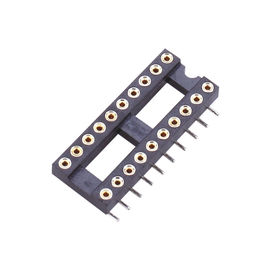 Runder Titel H=3.0, Stift BADES Sockel WCON 2.54mm IC Reihe L=7.43 der Neigung 7,62 schwarzes ROHS