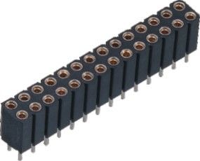 2,54 Millimeter bearbeiteten weibliches Runde Pin-Titel-Verbindungsstück 180°DIP PPS 30%GF maschinell