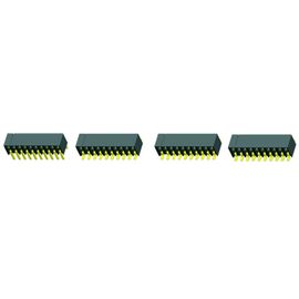 1.27mm weibliches Doppelreihen-Titel-Verbindungsstück SMT PA9T BK H=3.5 G/F