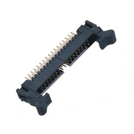 Verriegeln Sie Titel 2.00mm 2 * 7P 180°DIP Art Messinggoldblitz des Klinken-Titel-S