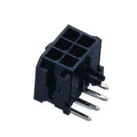 3.0mm Mirco Minisitz-Stecker-Wohnungs-Draht dem Schwarzen ROHS zu des Leiterplatten-Verbinder-PA66