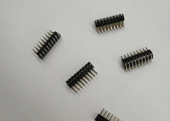 rechtwinkliges PA9T Schwarzes des 2mm Neigungs-Doppelreihen-Titel-Verbindungsstück-H=4.0