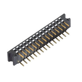 Rechtwinkliger 2,54 Schwarz-Goldblitz ROHS Millimeters weiblicher Pin Header Connector PA9T