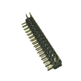 Messing-Neigungs-Verbindungsstück 2.0AMP 2Mm, PA9T Pin Header Right Angle 500V