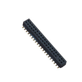 PA9T Pin Header 2,54 rechtwinklig, schwarze doppelte Reihe Pin Header