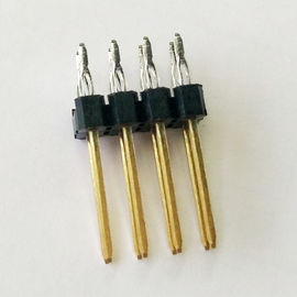 Einpress-Pin Header Connector Single Row 2,54 Schwarzes ROHS WCON Neigungs-PBT